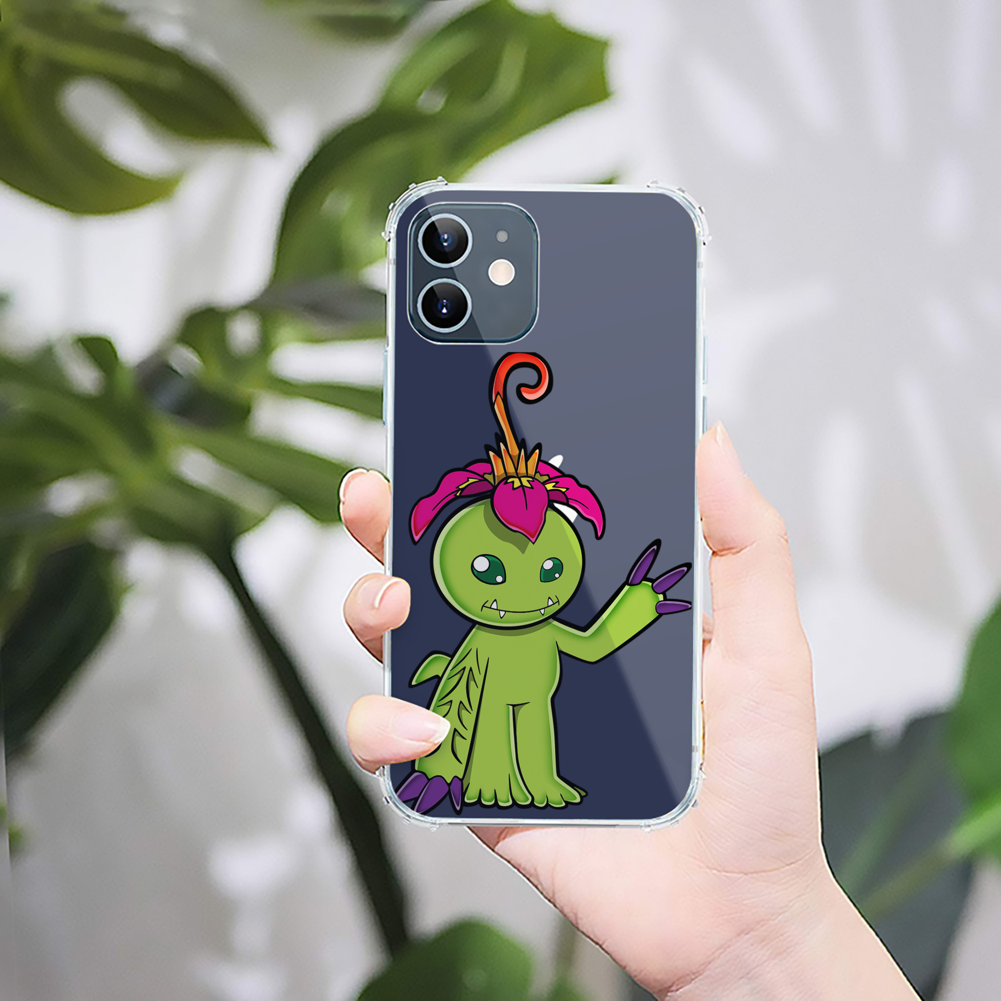 （画像用） Digimon デジタルモンスター/デジモン 【iPhone 12シリーズ対応】透明スマホケース（クリアソフトケース）